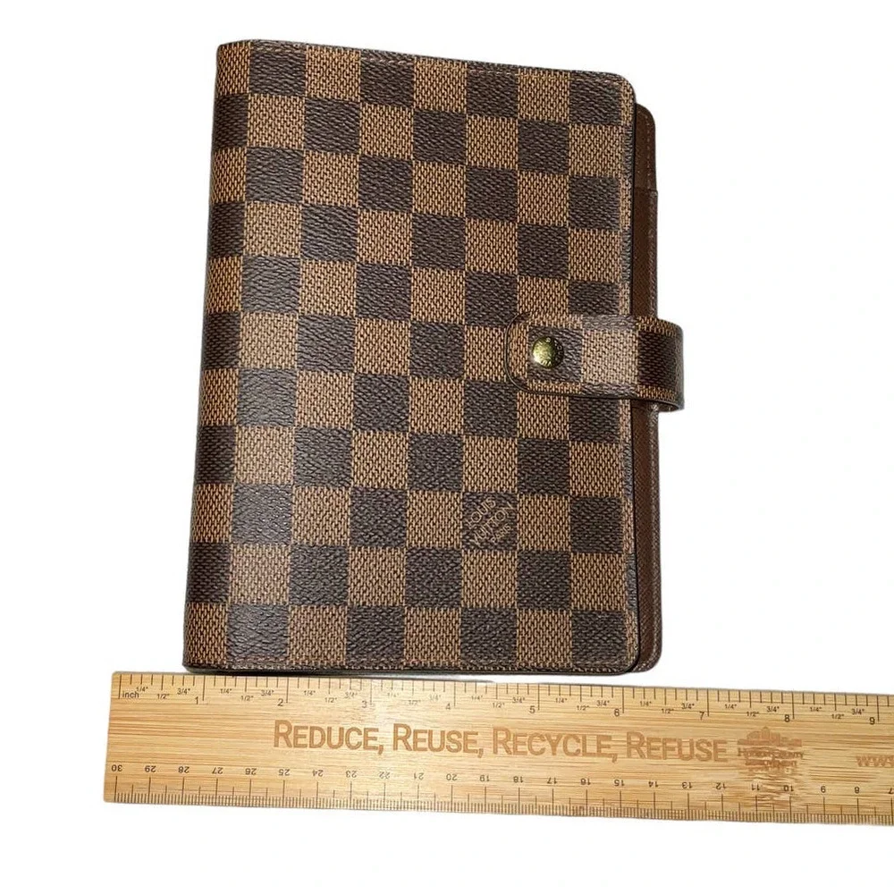 Louis Vuitton Damier Ebene Medium MM Ring Agenda Cover